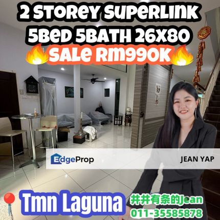 Taman Laguna Double Storey Superlink, Johor, Johor Bahru