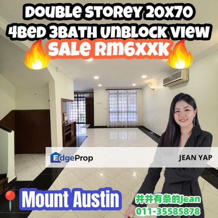 Mount Austin Double Storey Unblock View, Johor, Johor Bahru
