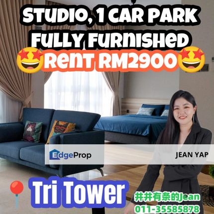 Tri Tower Studio Fully Furnished, Johor, Johor Bahru