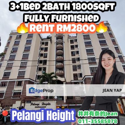 Pelangi Heights 3+1BR Fully Furnished, Johor, Johor Bahru