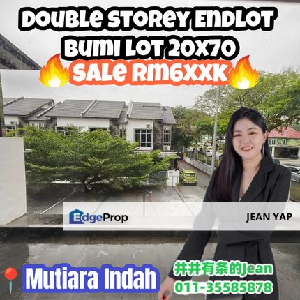 Taman Mutiara Indah Double Storey Endlot, Johor, Johor Bahru