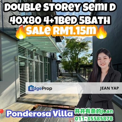 Ponderosa Villa Double Storey Semi D , Johor, Johor Bahru