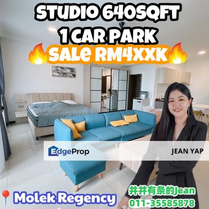 Molek Regency Studio Fully Furnished, Johor, Johor Bahru