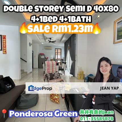 Ponderosa Green Double Storey Semi D, Johor, Johor Bahru
