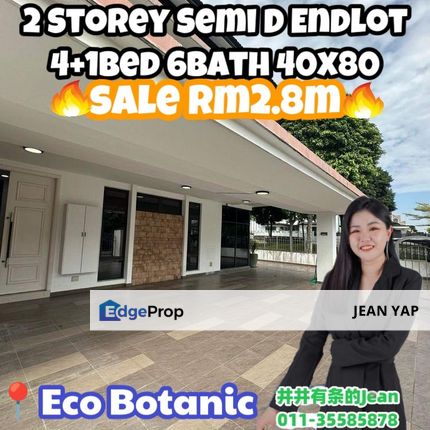 Eco Botanic Double Storey Semi D Endlot, Johor, Nusajaya