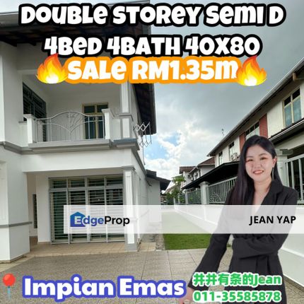 Impian Emas Double Storey Semi D, Johor, Skudai