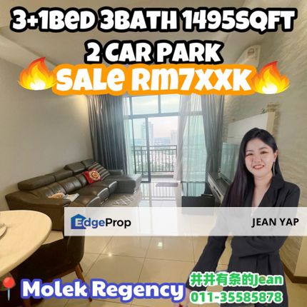 Molek Regency 3+1BR, Johor, Johor Bahru