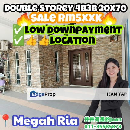 Megah Ria Double Storey Terrace House, Johor, Masai