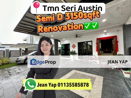Taman Seri Austin Double Storey Semi D, Johor, Johor Bahru
