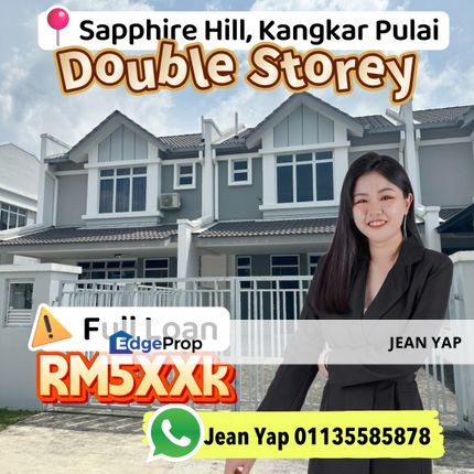 Sapphire Hill Kangkar Pulai Double Storey Terrace, Johor, Johor Bahru