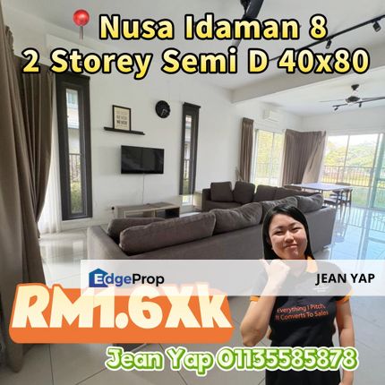 Nusa Idaman 8 Double Storey Semi D, Johor, Johor Bahru