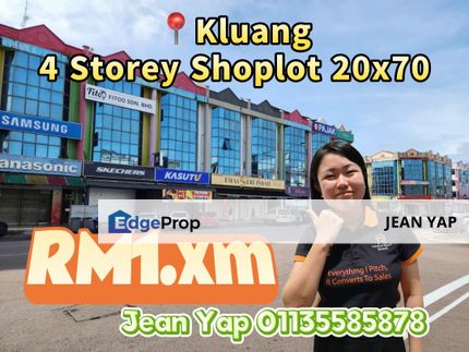 Jalan Dato Tan Seng Leong Kluang 4 Storey Shoplot, Johor, Kluang