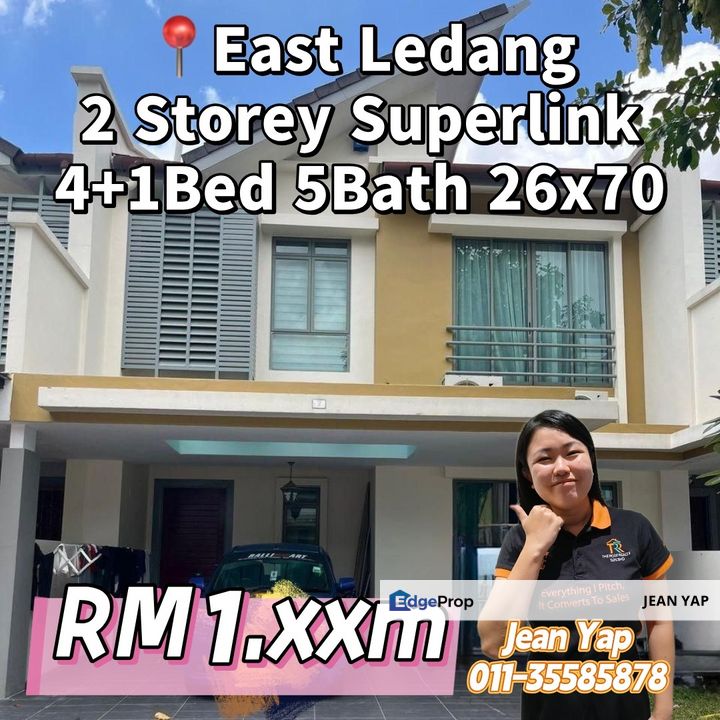 East Ledang Double Storey Superlink House, Johor, Nusajaya