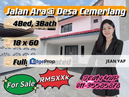 Jalan Ara Fully Renovated Double Storey for Sale, Johor, Ulu Tiram