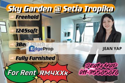 Sky Garden 3+1BR Fully Furnish low downpayment, Johor, Setia Tropika