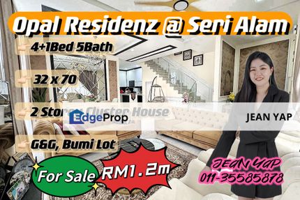 Opal Residenz @ Seri Alam Cluster House 4+1BR, Johor, Johor Bahru