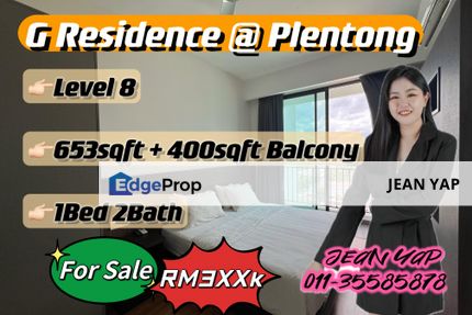 G residence 1BR level 13 fully furnished, Johor, Plentong