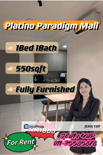 Platino 1 BR Fully Furnished, Johor, Johor Bahru