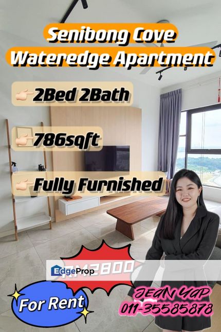 Senibong Water Edge 2BR Fully Furnish for Rent, Johor, Masai