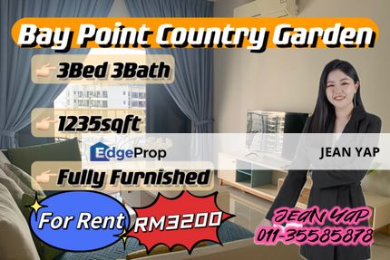 Bay Point Country Garden 3BR Fully Furnish, Johor, Johor Bahru
