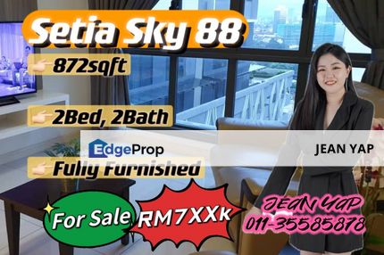 Setia Sky 88 2BR Fully Furnished, Johor, Johor Bahru