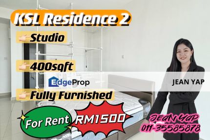 KSL Residence 2 Studio Fully Furnish, Johor, Johor Bahru