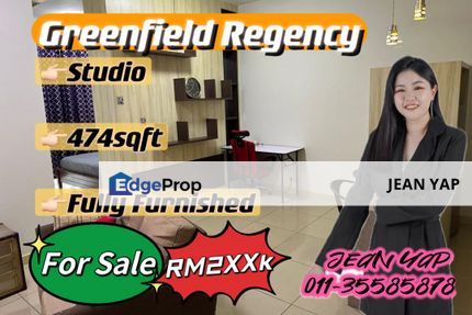 Greenfield Regency Studio Fully Furnish for Sale, Johor, Tampoi