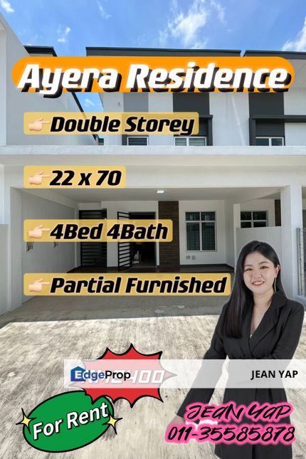 Ayera Residence near Senibong Partial furnish Rent, Johor, Masai