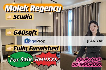 Molek Regency Studio Fully Furnish for Sale, Johor, Johor Bahru