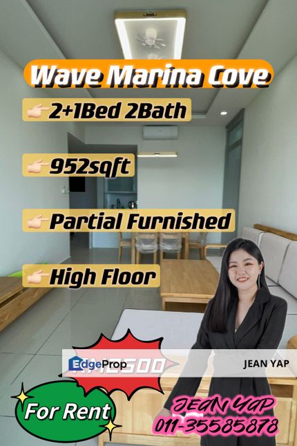 Wave Marina Cove 2+1BR Partial Furnished, Johor, Johor Bahru