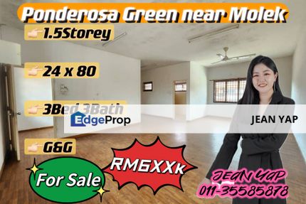 Ponderosa Green Near Molek 1.5 Storey, Johor, Johor Bahru