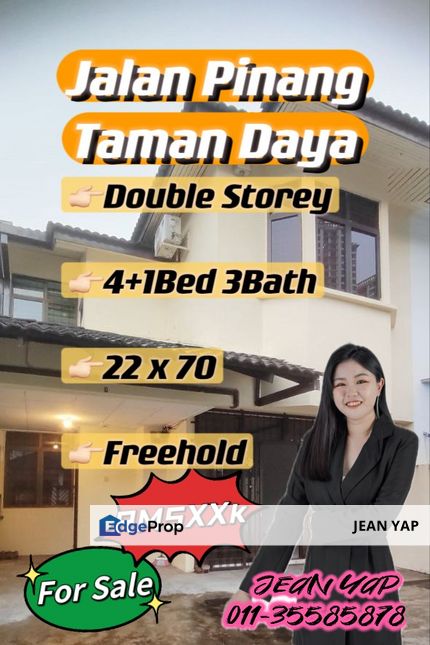 Jalan Pinang Taman Daya Double Storey, Johor, Johor Bahru