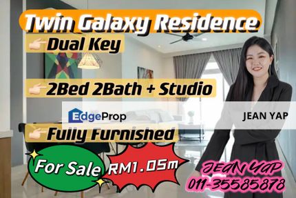 Twin Galaxy Res Dual Key 2BR Studio Fully Furnish, Johor, Johor Bahru