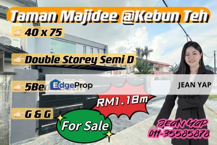 Taman Majidee Kebun Teh Double Storey Semi D, Johor, Johor Bahru