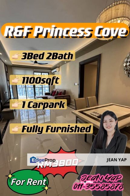 R&F Princess Cove 3BR Fully Furnished, Johor, Johor Bahru