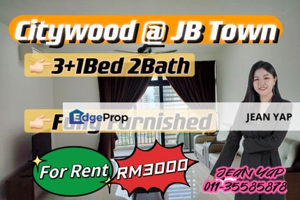 Citywood 3+1BR Fully Furnished, Johor, Johor Bahru