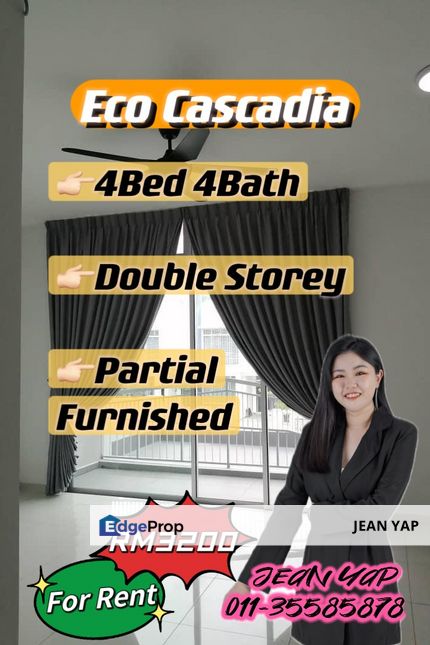 Eco Cascadia Setia Indah 4BR partial Furnished, Johor, Johor Bahru
