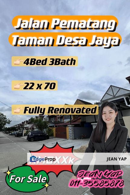 Jln Pematang Desa Jaya Double Storey Renovated, Johor, Johor Bahru