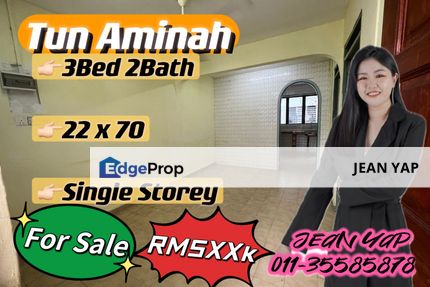 Tun Aminah 3BR Single Storey , Johor, Skudai