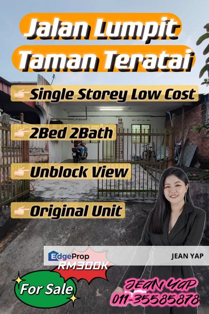 Jalan Lumpit Single Storey Low Cost Unblock View, Johor, Skudai