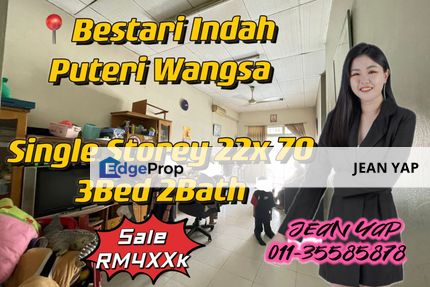 Bestari Indah Puteri Wangsa Single Storey , Johor, Ulu Tiram