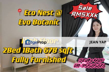 Eco Nest Eco Botanic 2BR fully furnished for sale, Johor, Nusajaya