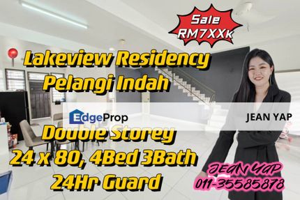 Pelangi Indah Doue Storey 24Hr guard, Johor, Ulu Tiram