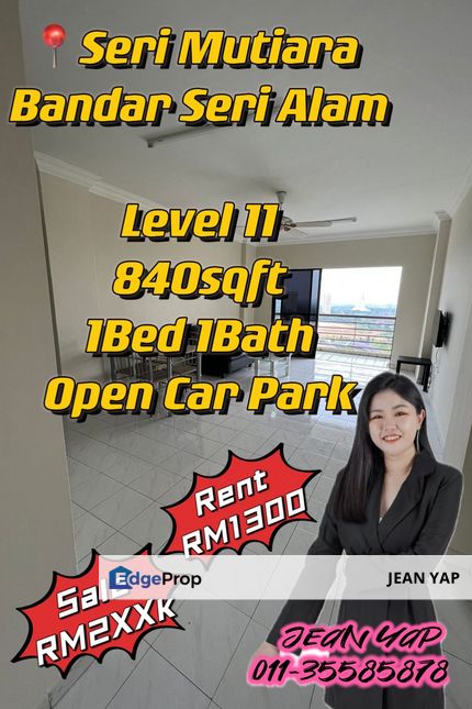 Seri Mutiara 1BR Freehold for Rent and Sale, Johor, Masai