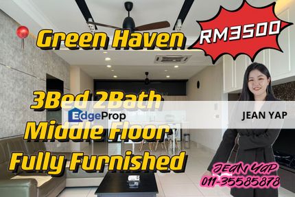 Green Haven 3BR MIDDLE FLOOR FULLY FURNISHED, Johor, Masai