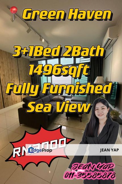 Green Haven 3+1BR Sea View Fully Furnished, Johor, Masai