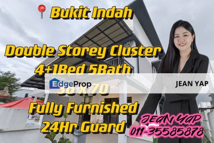 Bukit Indah Cluster Double Storey Fully Furnished, Johor, Johor Bahru