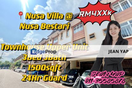 Nusa Villa Nusa Bestari 3BR Partial Furnished, Johor, Nusajaya