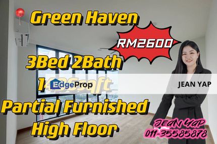 Green Haven 3BR partial furnished high floor, Johor, Masai