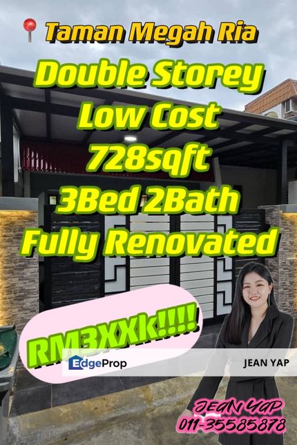 Jalan Bayan Megah Ria Double Storey Low Cost, Johor, Masai